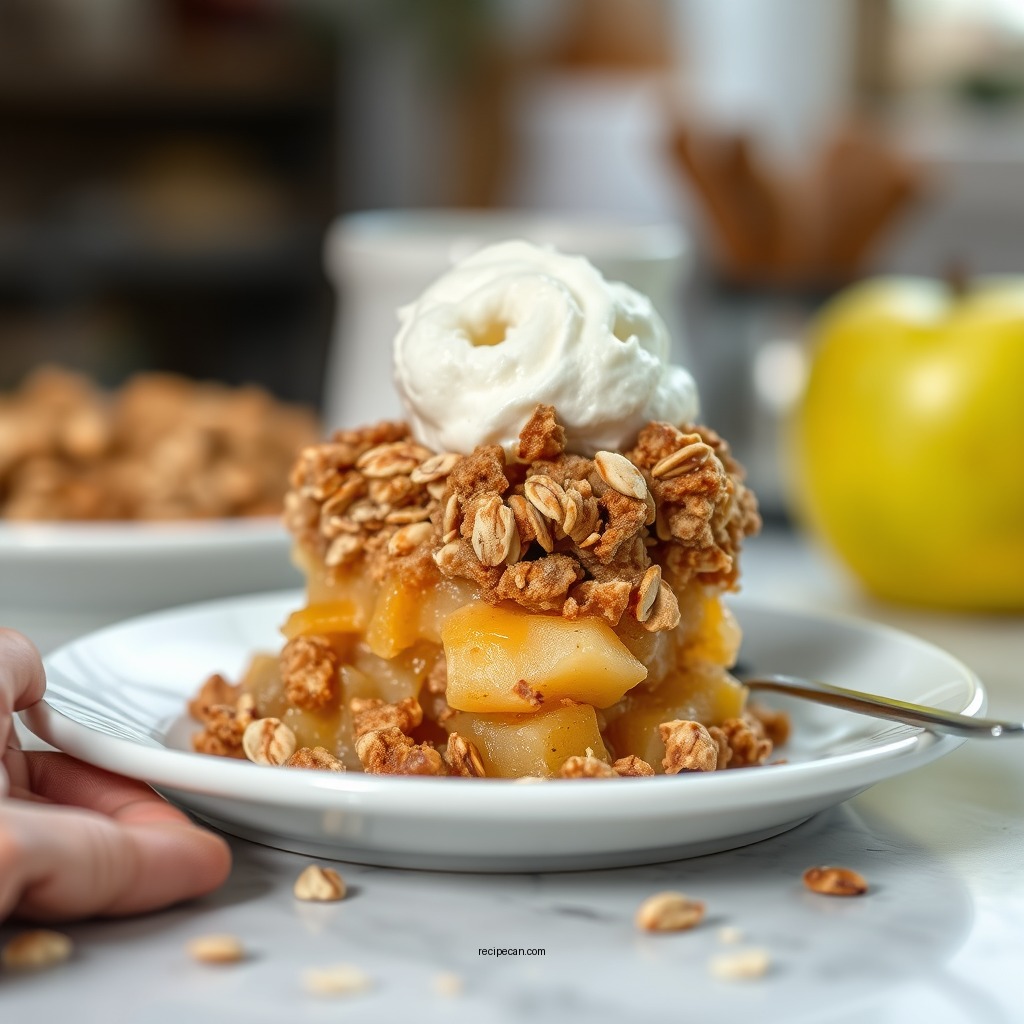 Vegan Apple Crisp with Oats - apple crisp recipes with oats