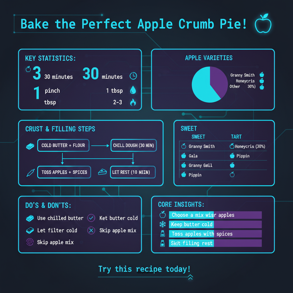 apple crumb pie recipe - Data Infographic and Statistics