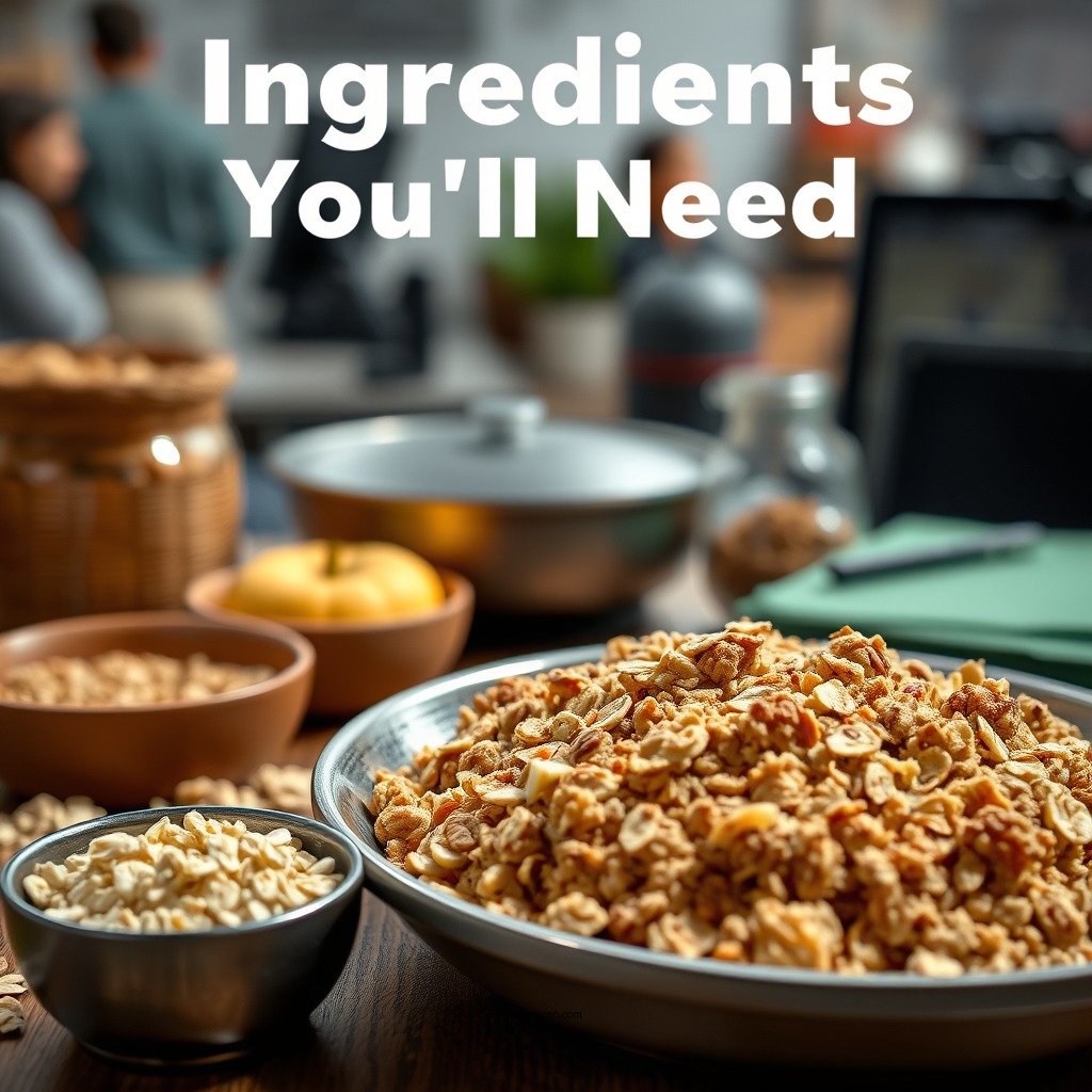 Ingredients You'll Need - apple crumble recipe using oats