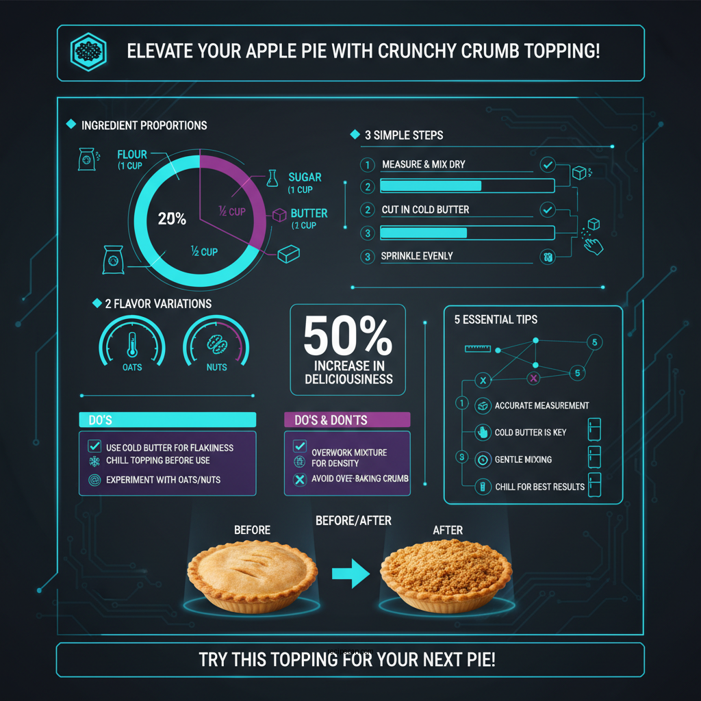 apple pie crumb topping recipe - Data Infographic and Statistics