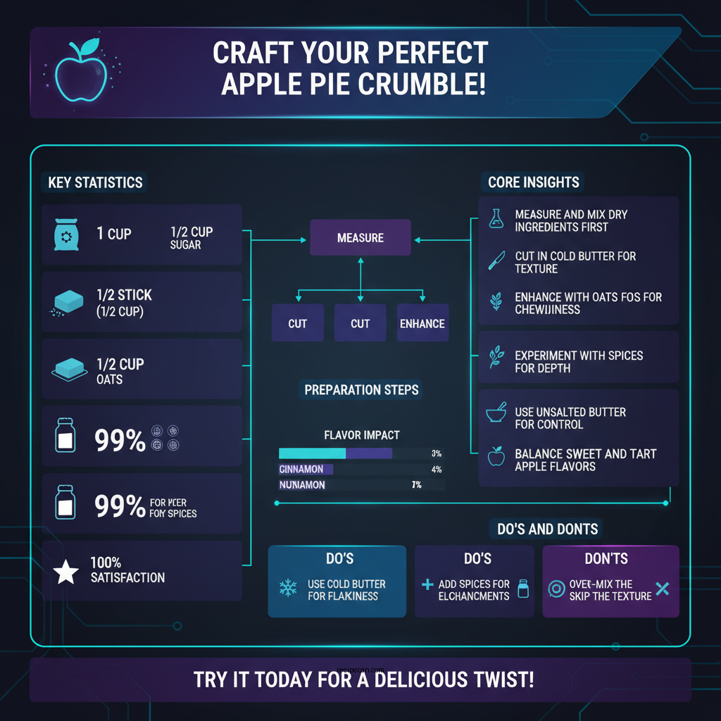 apple pie crumble topping recipe - Data Infographic and Statistics