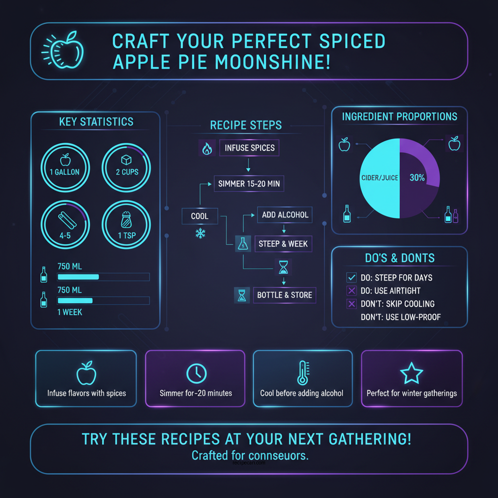 apple pie moonshine drink recipes - Data Infographic and Statistics