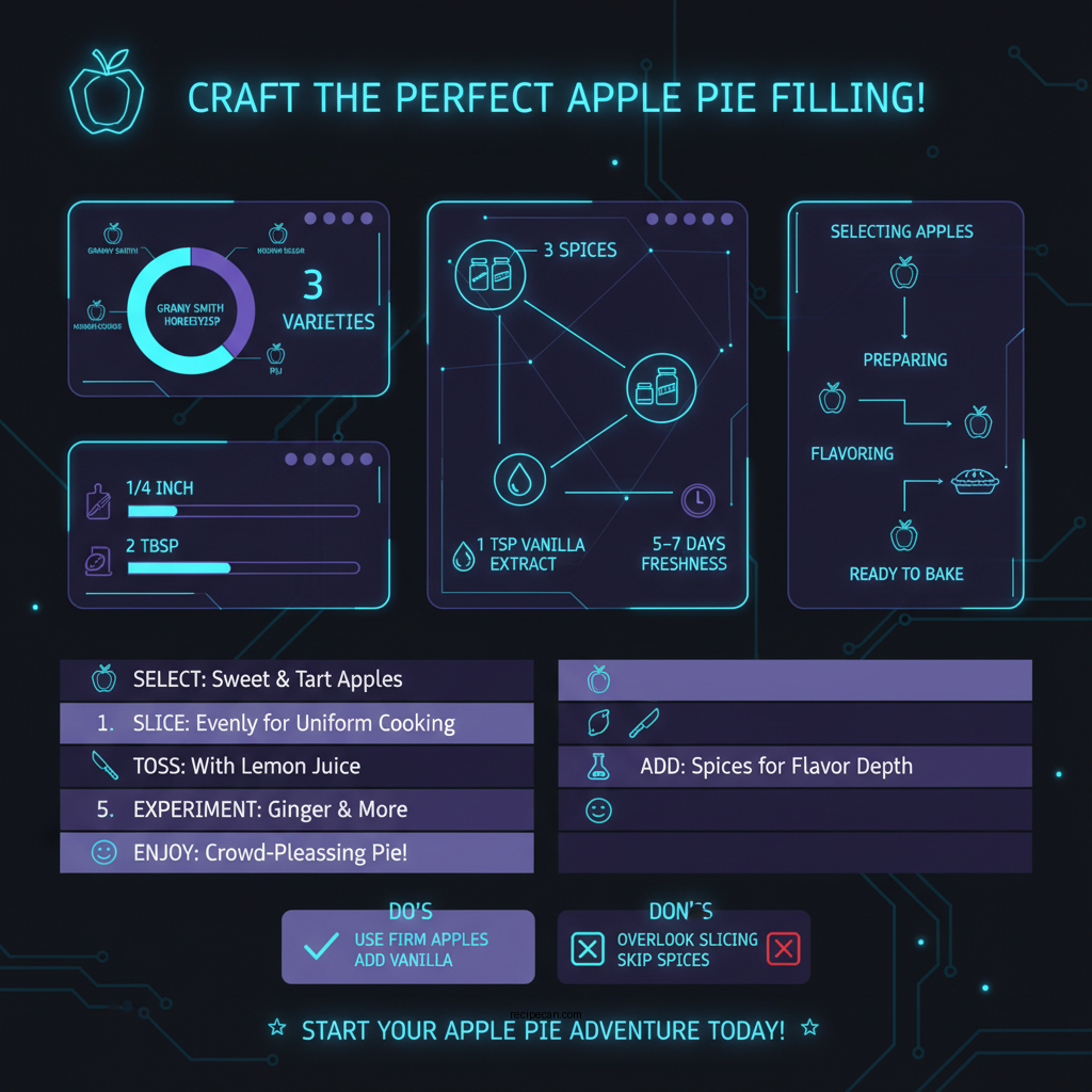 apple pie recipe filling - Data Infographic and Statistics