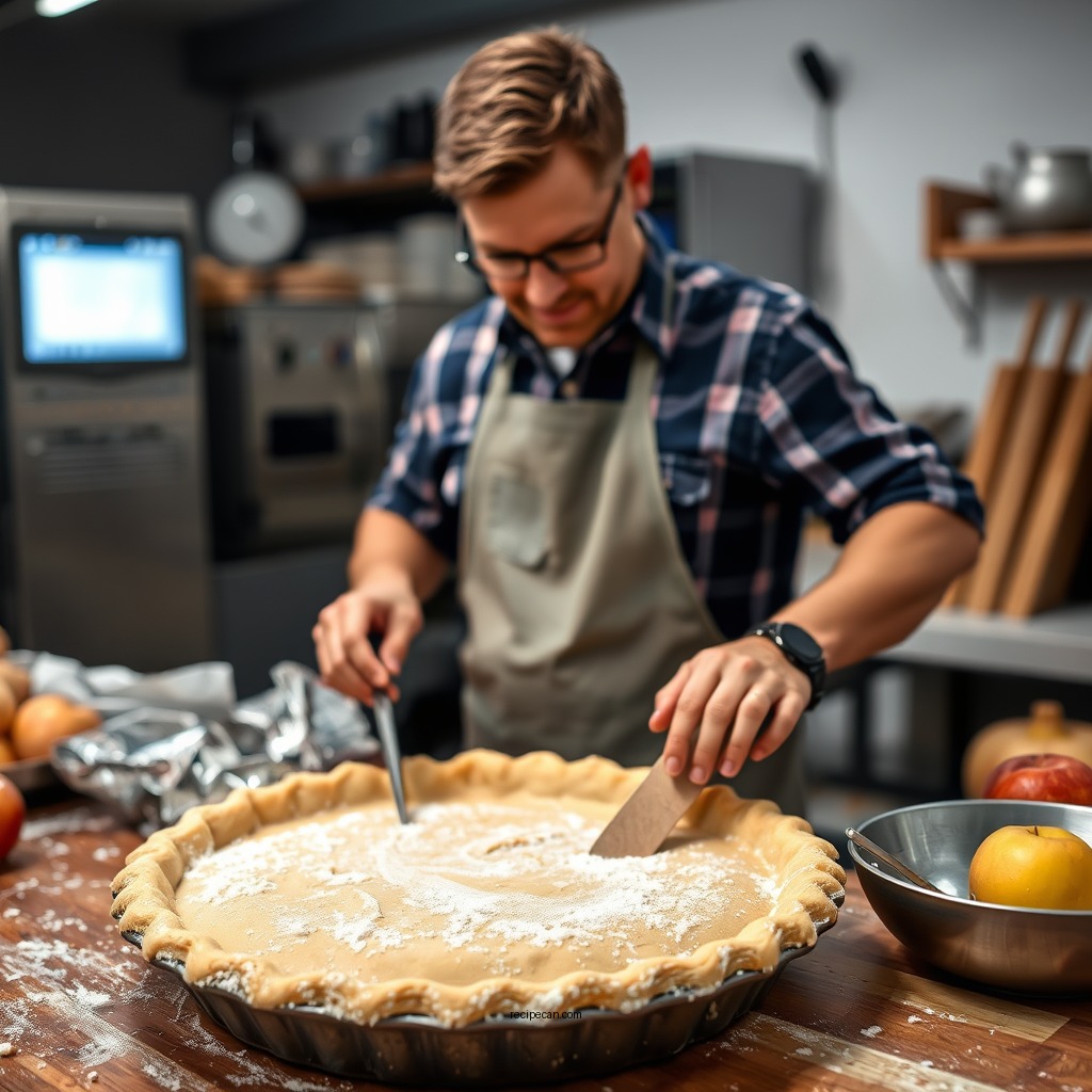 Preparing the Pie Crust - apple pie recipe from scratch