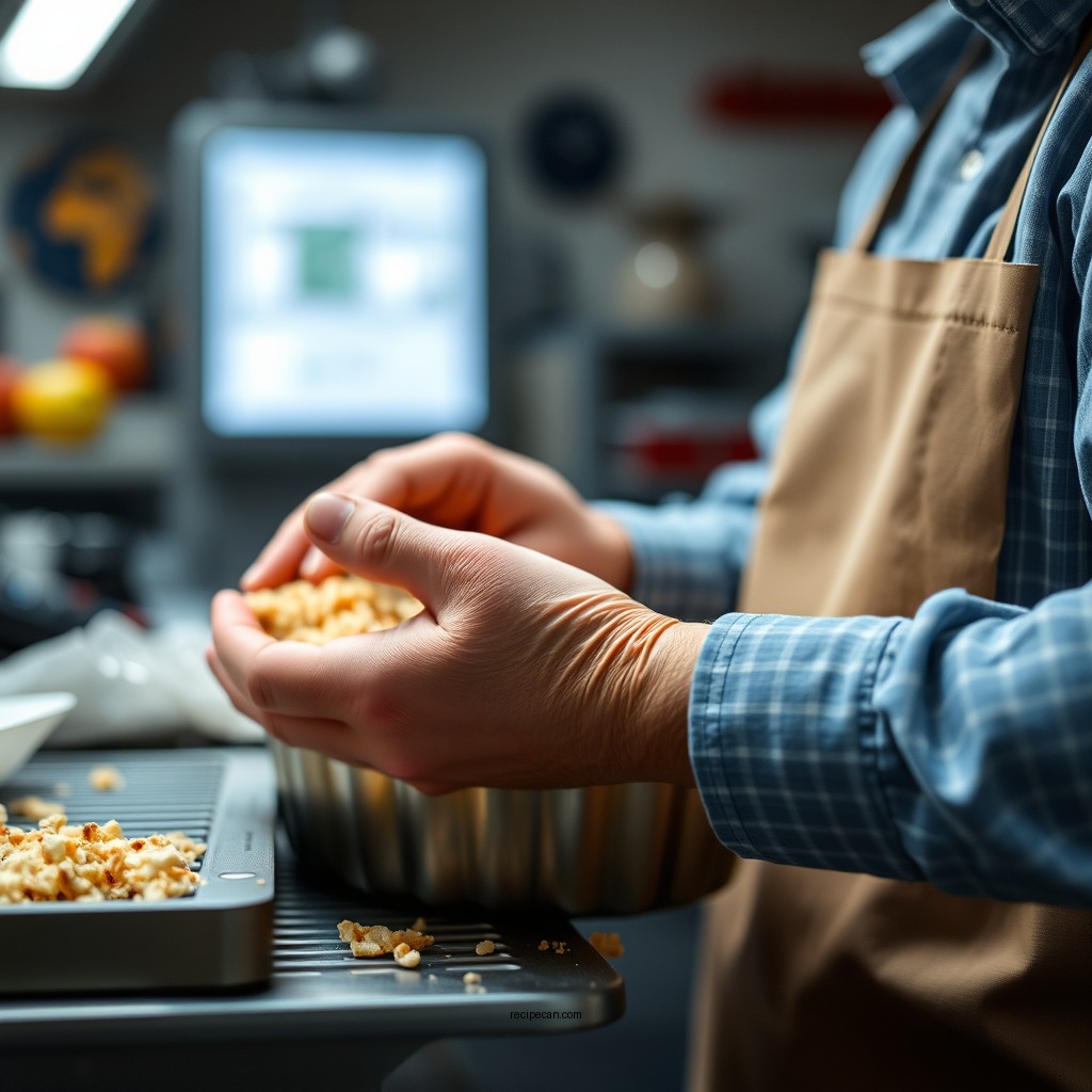 Making the Apple Filling - apple pie recipe with crumb topping