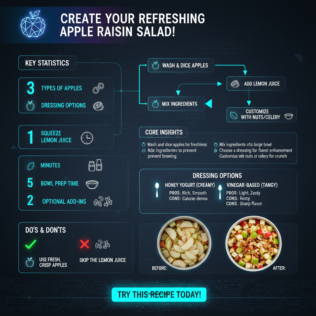 apple raisin salad recipe - Data Infographic and Statistics