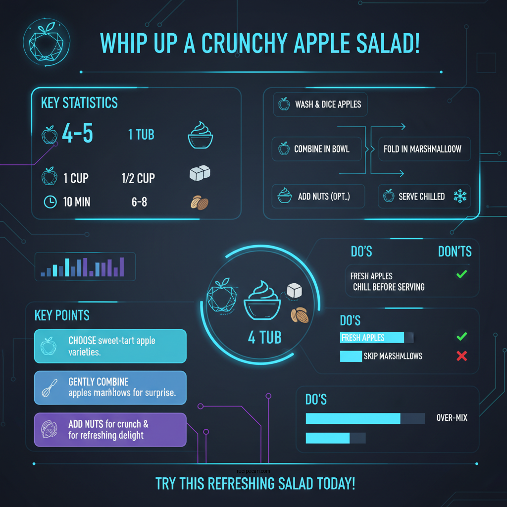 apple salad with cool whip recipe - Data Infographic and Statistics