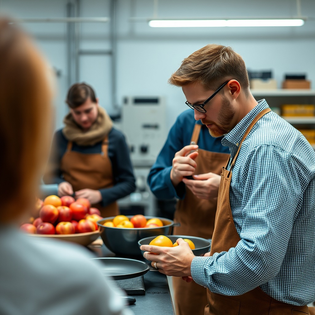 Preparing the Apples - apple sauce recipe