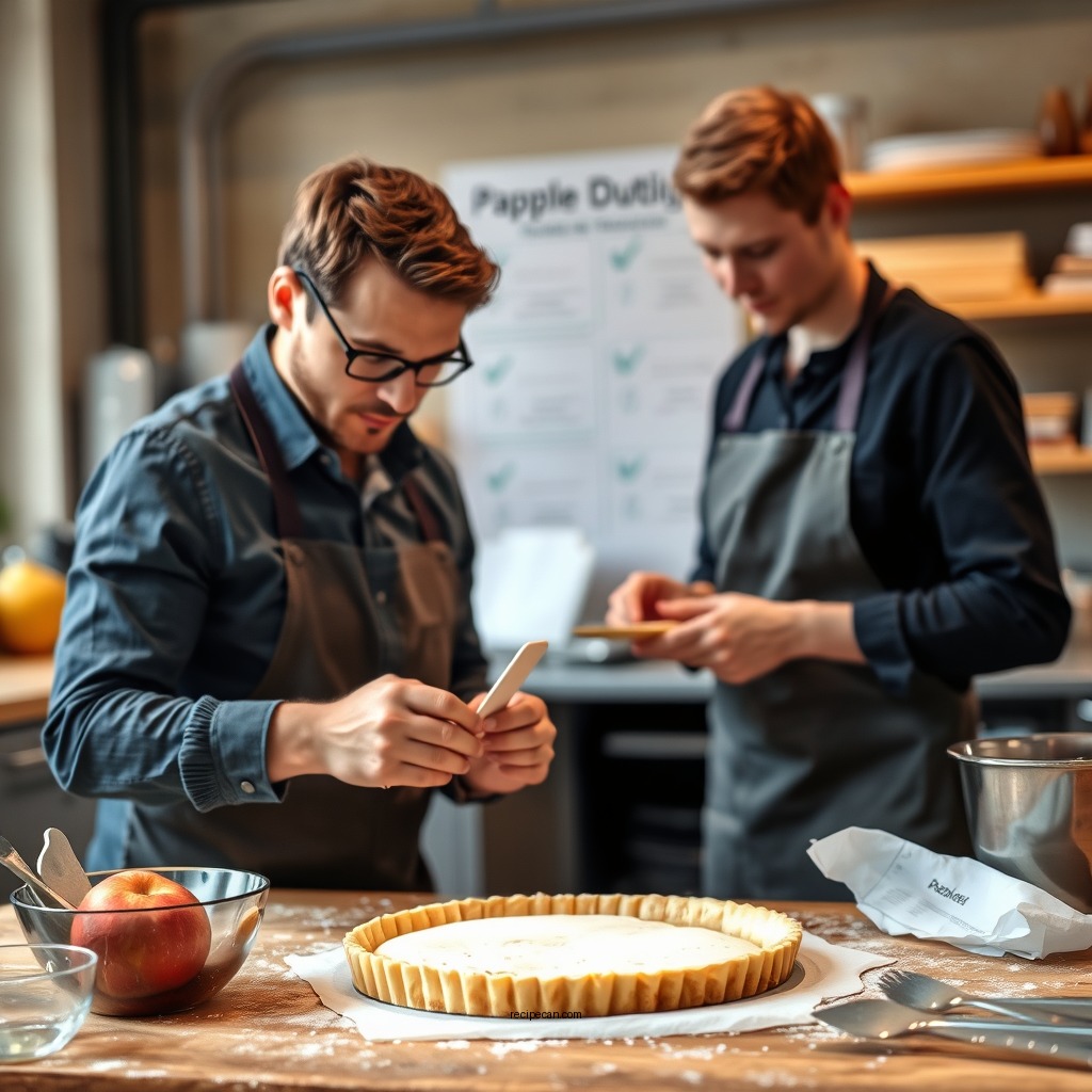 Preparing the Tart Dough - apple tart french recipe