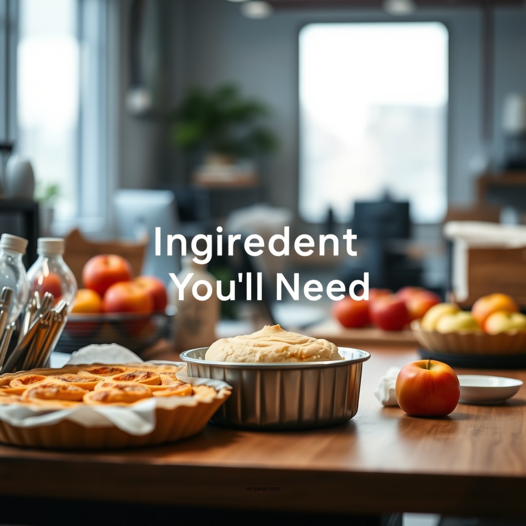 Ingredients You'll Need - apple tart recipe