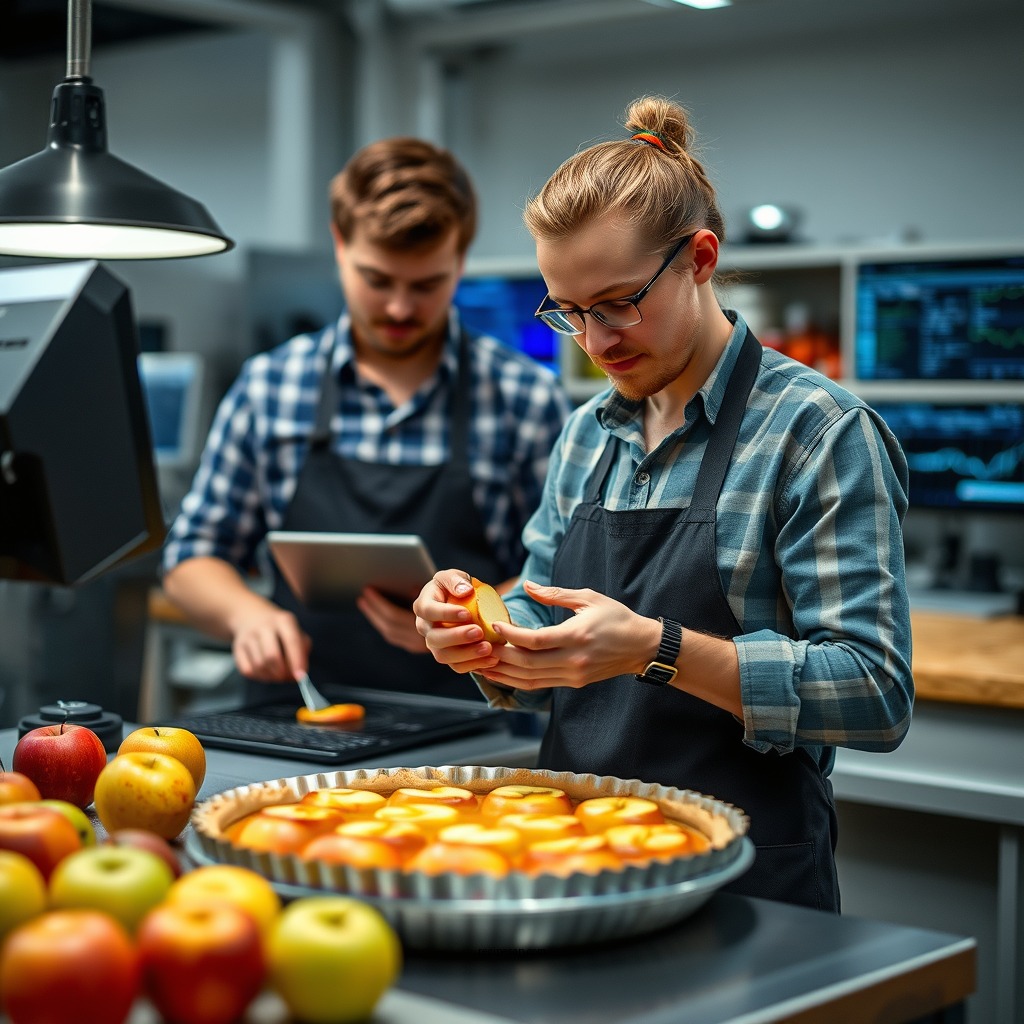 Preparing the Apples - apple tart recipe
