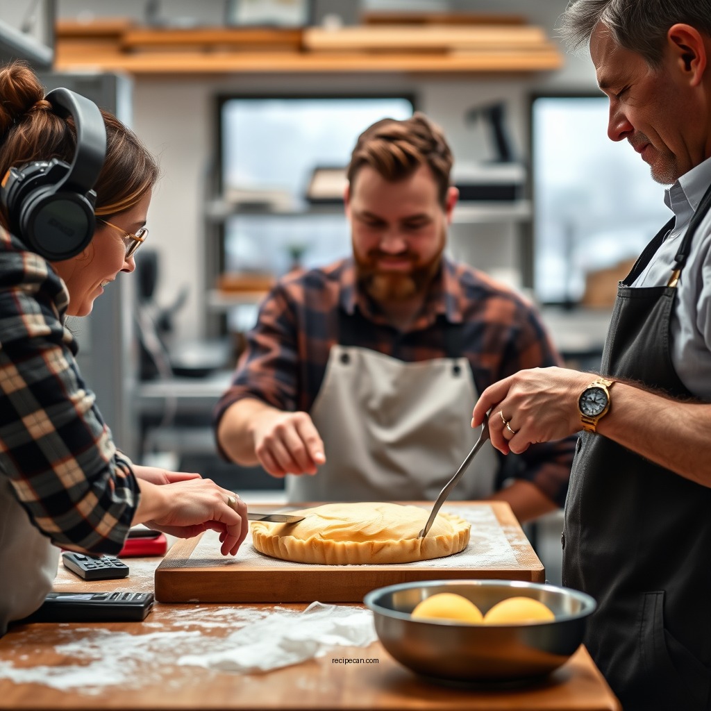 Preparing the Puff Pastry - apple tart recipe puff pastry