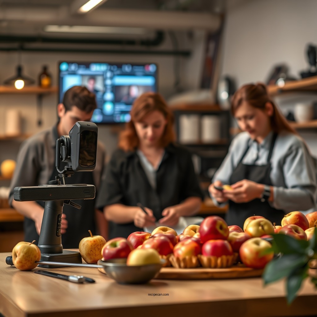 Preparing the Apples - apple tarte tan recipe