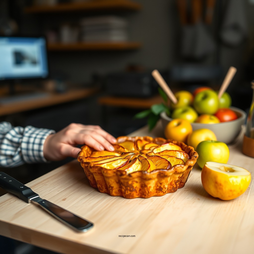 Preparing the Apples - apple tarte tatin recipe