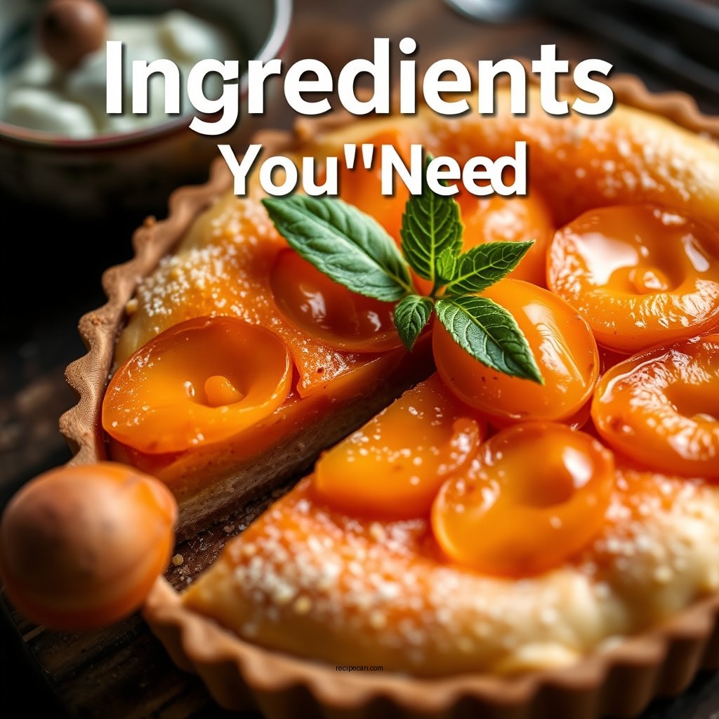 Ingredients You’ll Need - apricot tart recipe