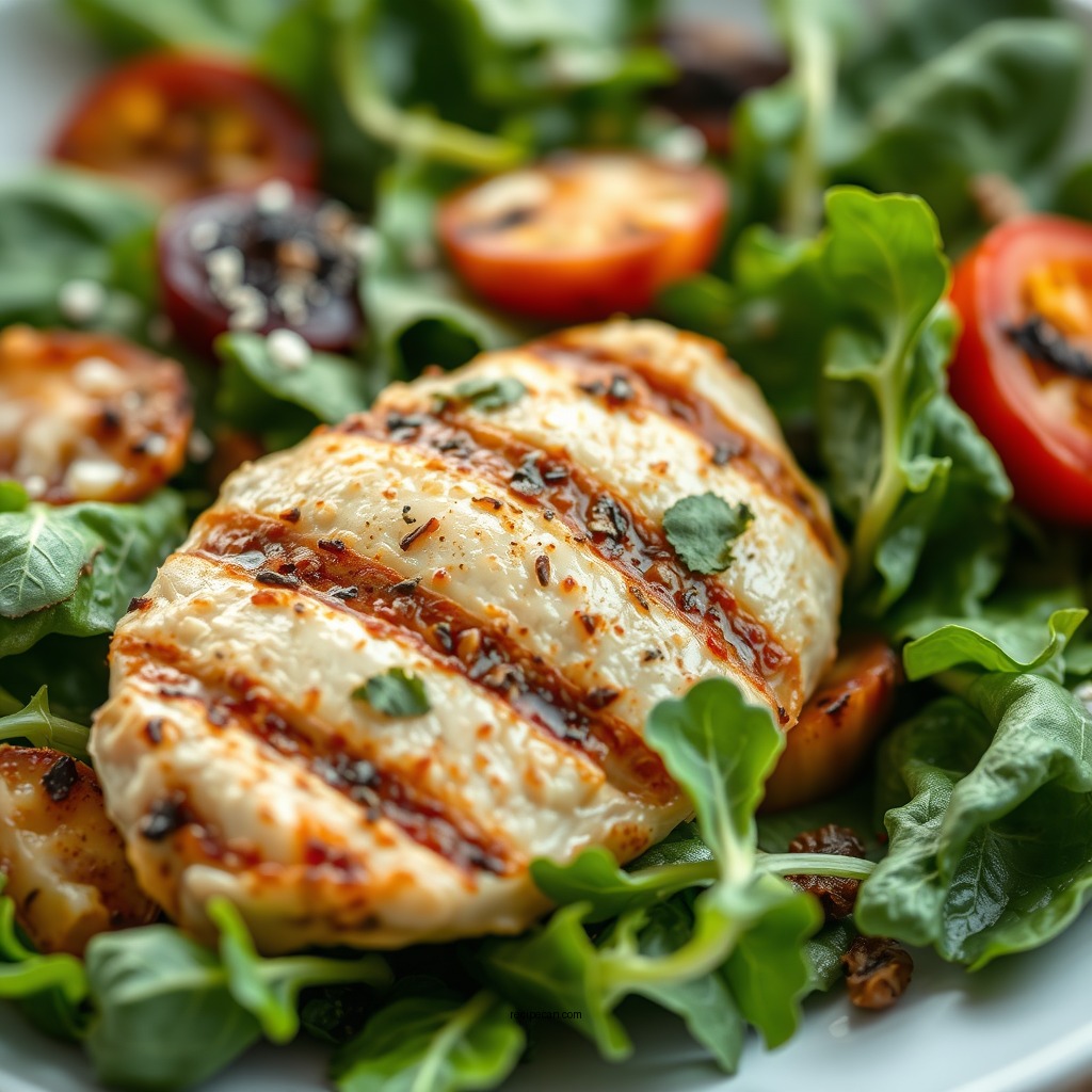Arugula Spinach Salad with Grilled Chicken - arugula spinach salad recipes