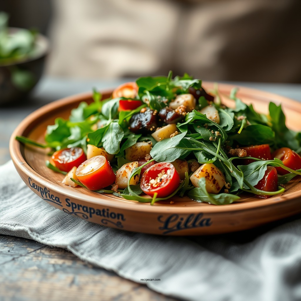 Mediterranean-Inspired Arugula Spinach Salad - arugula spinach salad recipes