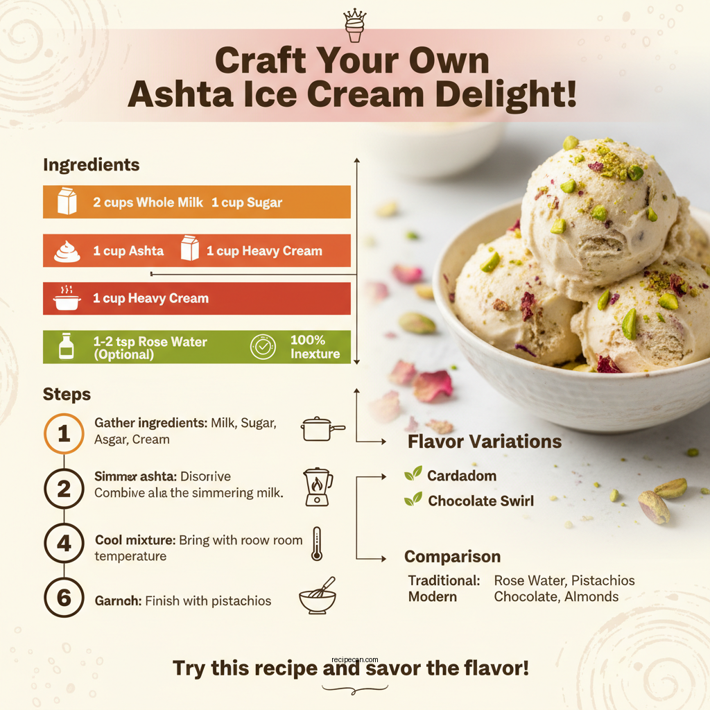 ashta ice cream recipe - Data Infographic and Statistics
