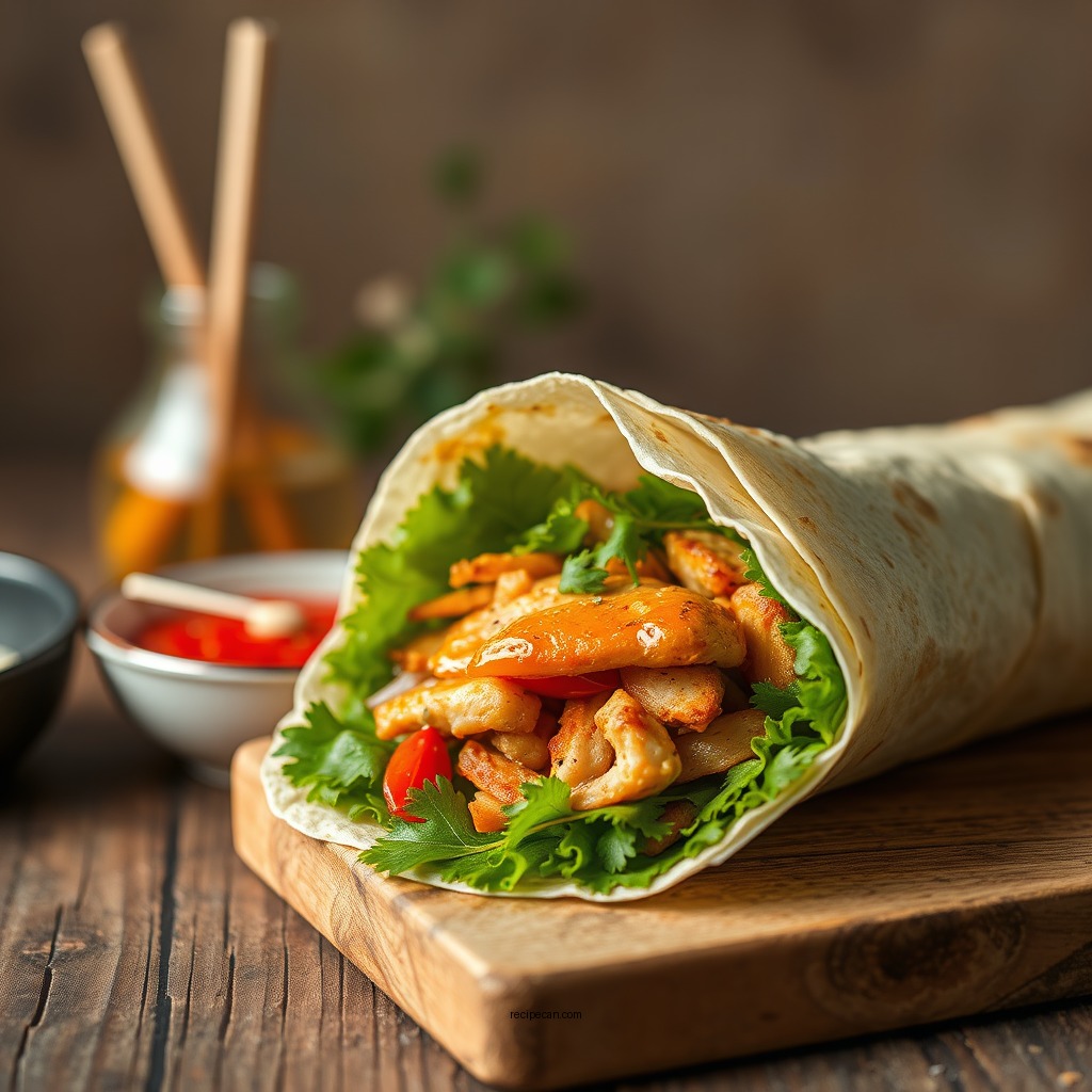 Ingredients You'll Need - asian chicken wrap recipe