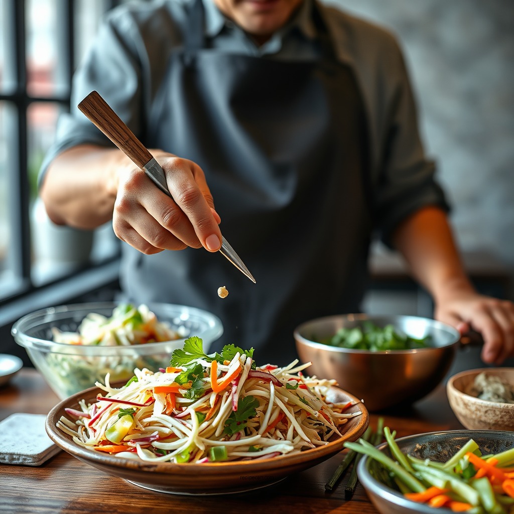 Step-by-Step Preparation - asian coleslaw dressing recipe