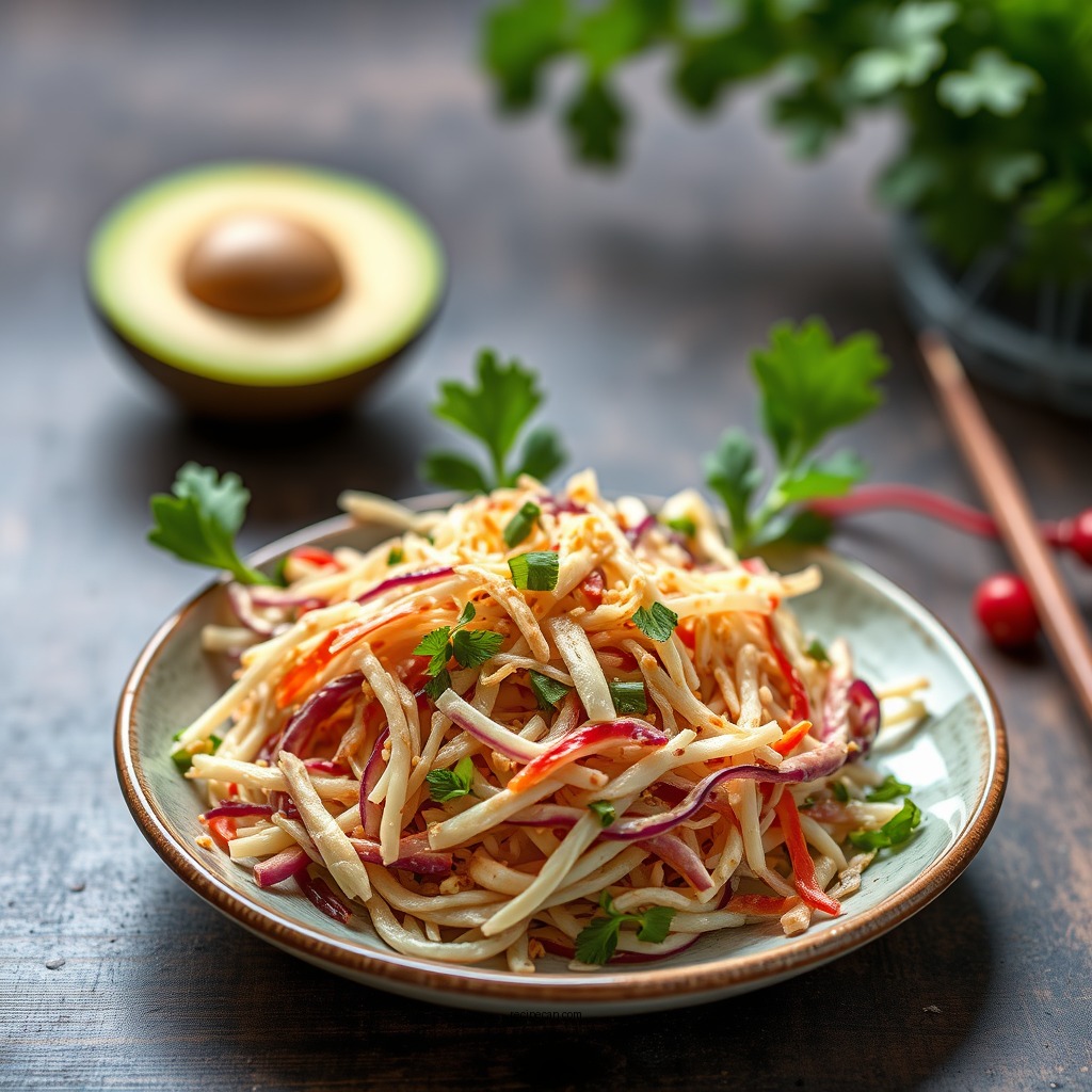 Classic Asian Slaw with Sesame Dressing - asian coleslaw recipes