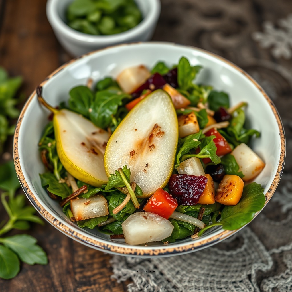 Asian Pear Salad with Greens - asian pear salad recipes
