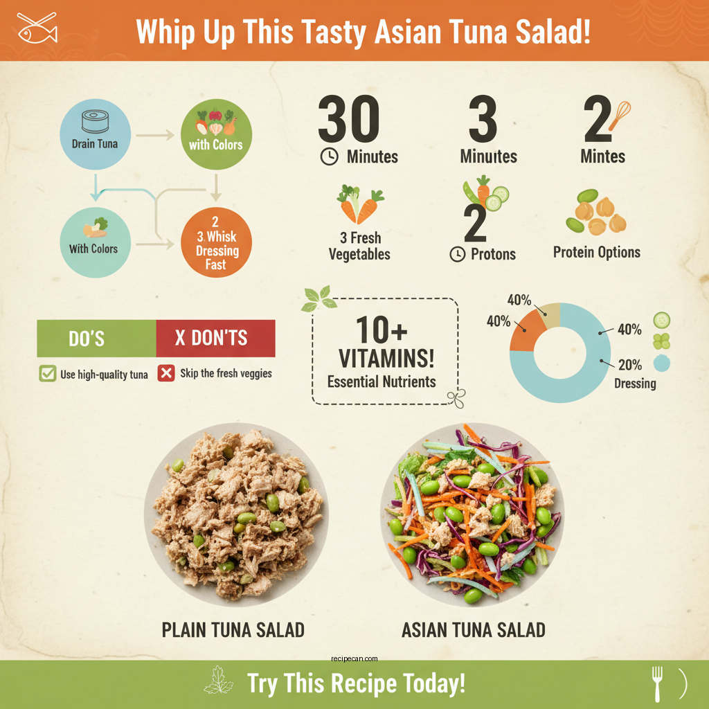 asian tuna salad recipe - Data Infographic and Statistics