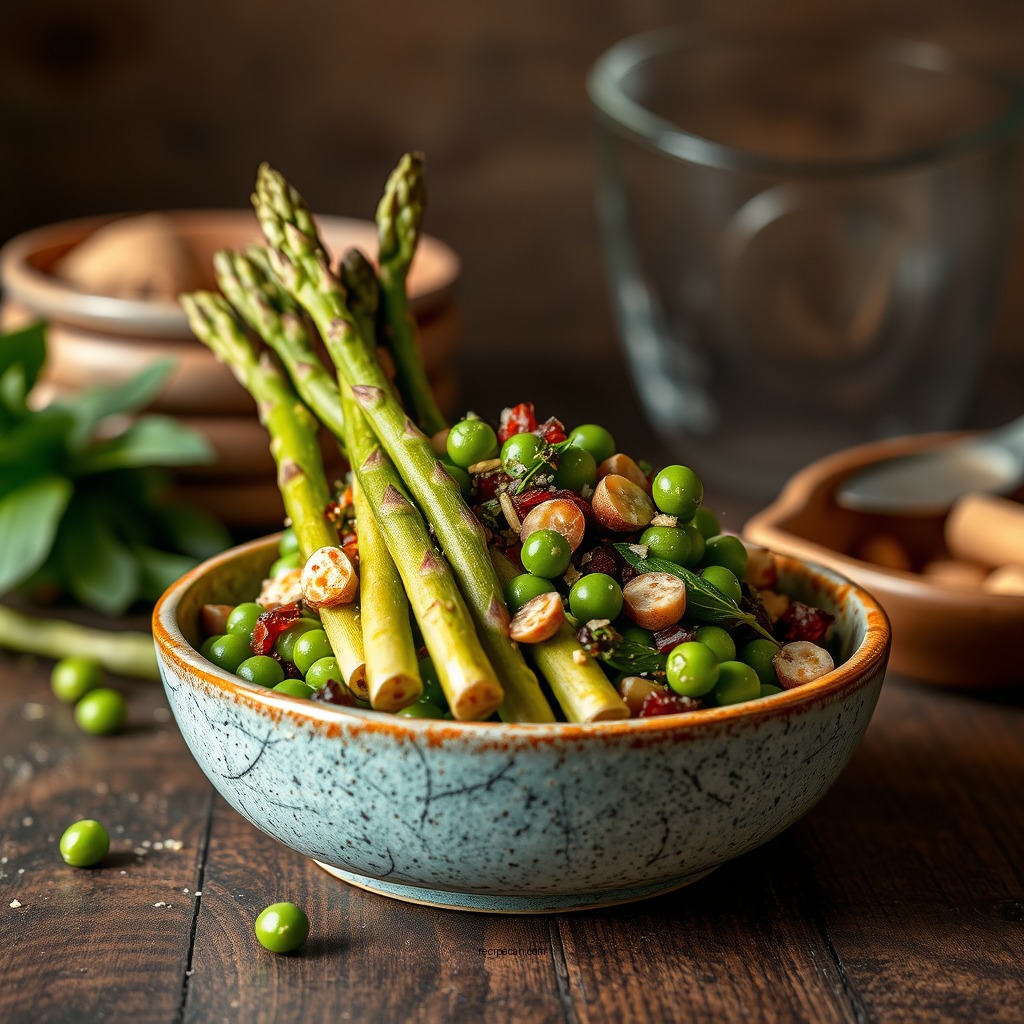 Ingredients You Need - asparagus and pea salad recipe