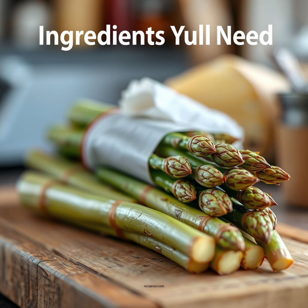 Ingredients You'll Need - asparagus bacon wrap recipe