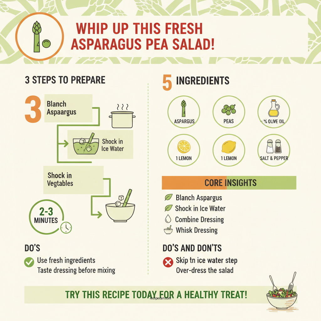 asparagus pea salad recipe - Data Infographic and Statistics