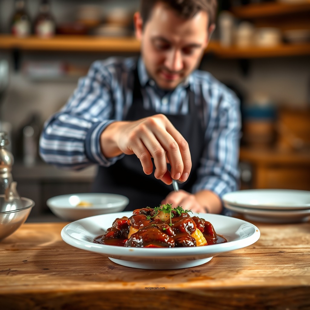 Step-by-Step Preparation - au poivre sauce recipe