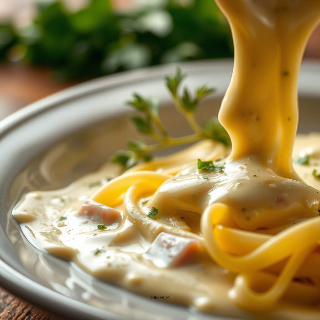 Achieving the Perfect Consistency - authentic alfredo sauce recipe