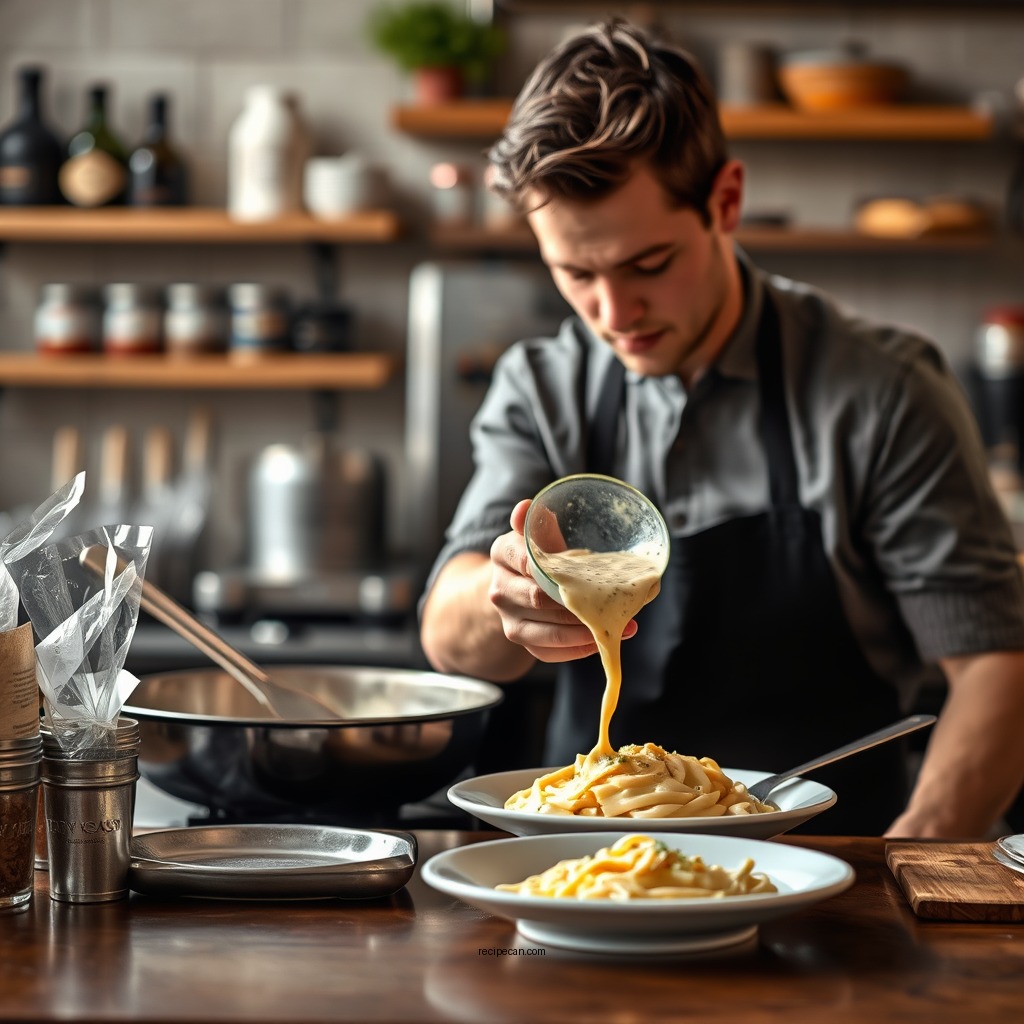 Step-by-Step Preparation - authentic alfredo sauce recipe