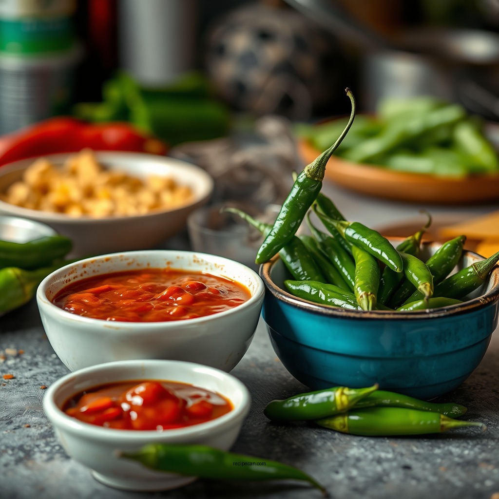 Preparing the Chilies - authentic mexican enchilada sauce recipe