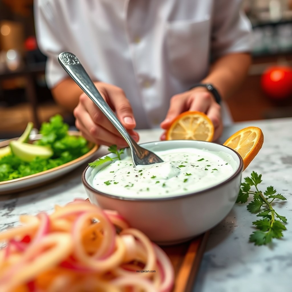 Step-by-Step Preparation - authentic tzatziki sauce recipe