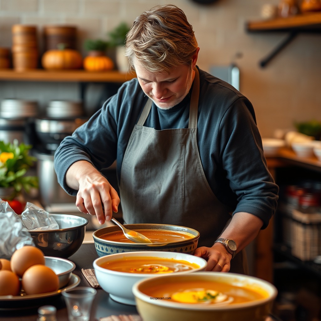 Preparation Steps - autumn squash soup recipe from panera bread