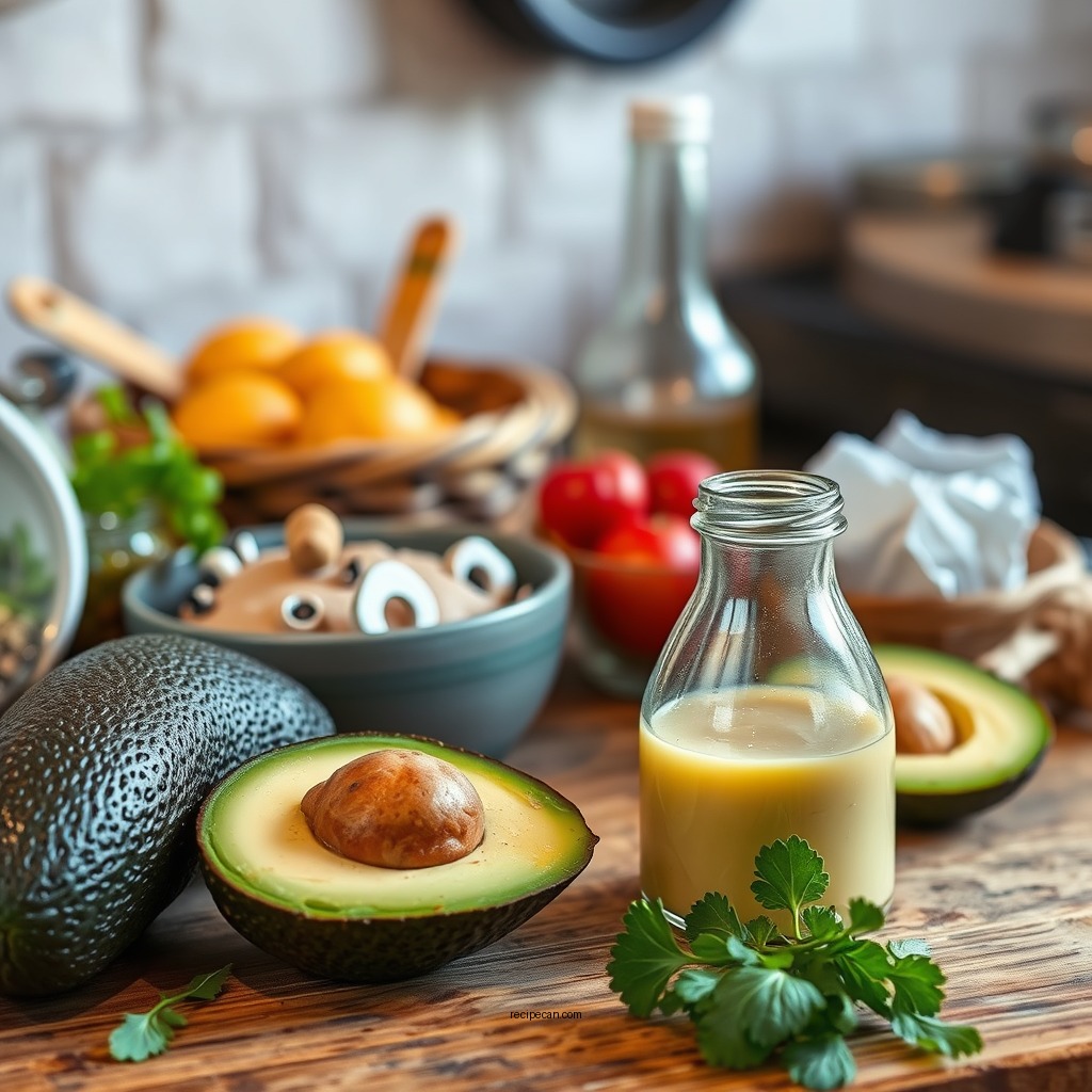 Ingredients You'll Need - avocado salad dressing recipe vegan