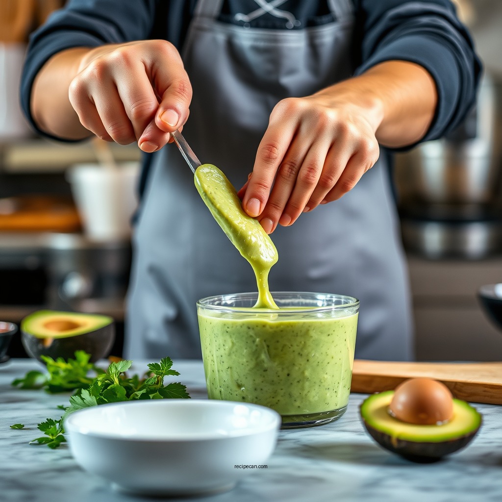 Preparation Steps - avocado sauce recipe