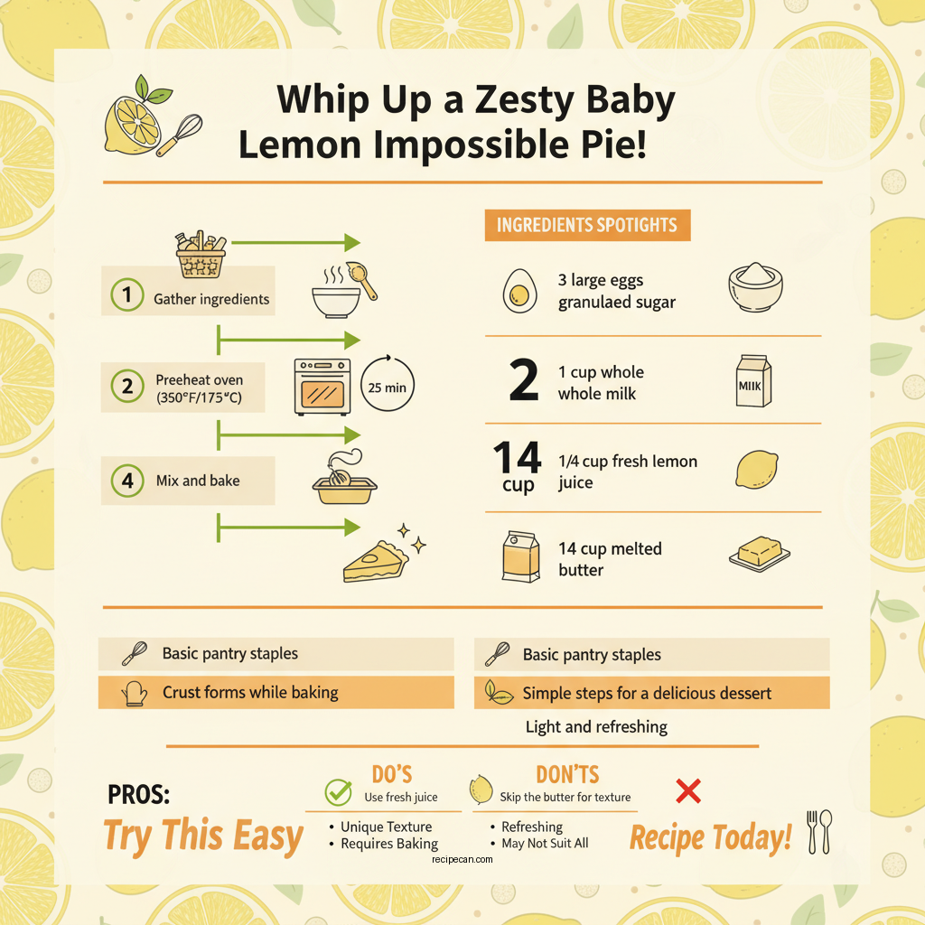 baby lemon impossible pies recipe - Data Infographic and Statistics