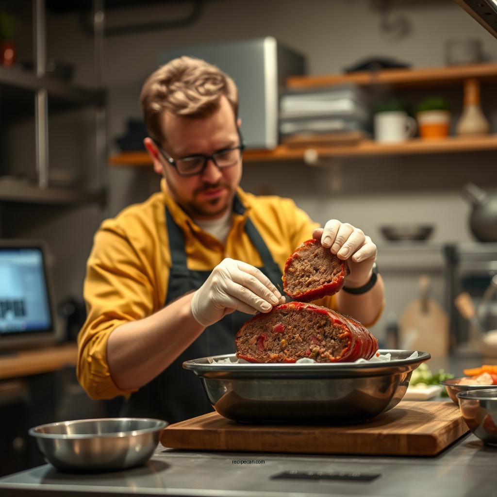 Preparing the Meat Mixture - bacon wrapped meatloaf recipe