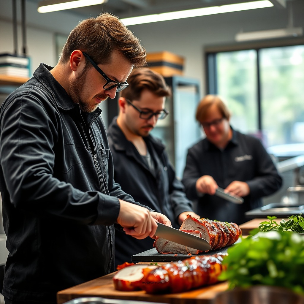 Preparing the Pork Loin - bacon wrapped pork loin recipe