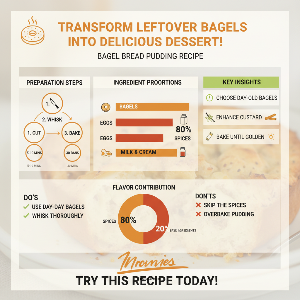 bagel bread pudding recipe - Data Infographic and Statistics