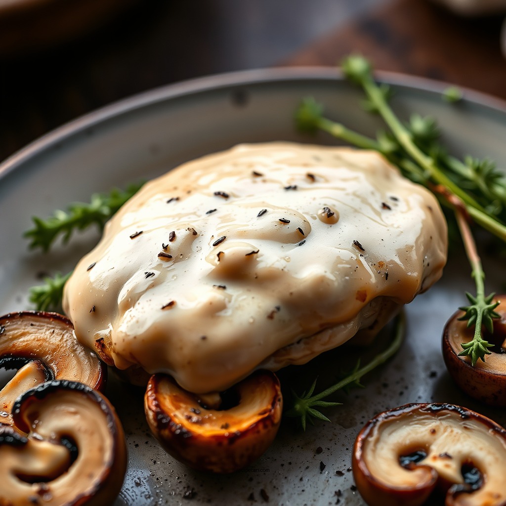 Creamy Mushroom Sauce - baked chicken breast recipes with sauce