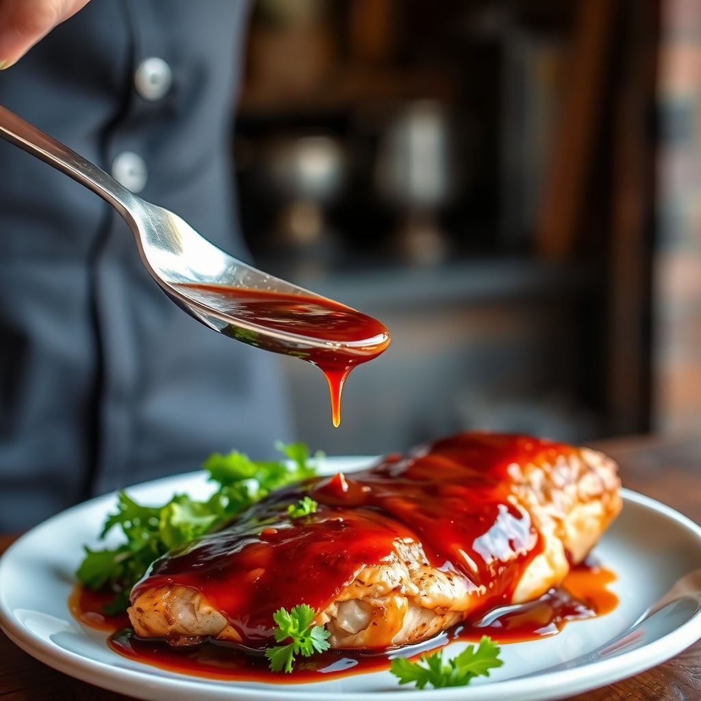 Tangy Barbecue Glaze - baked chicken breast recipes with sauce