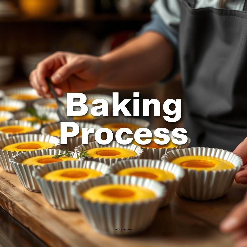 Baking Process - baked egg custard recipe