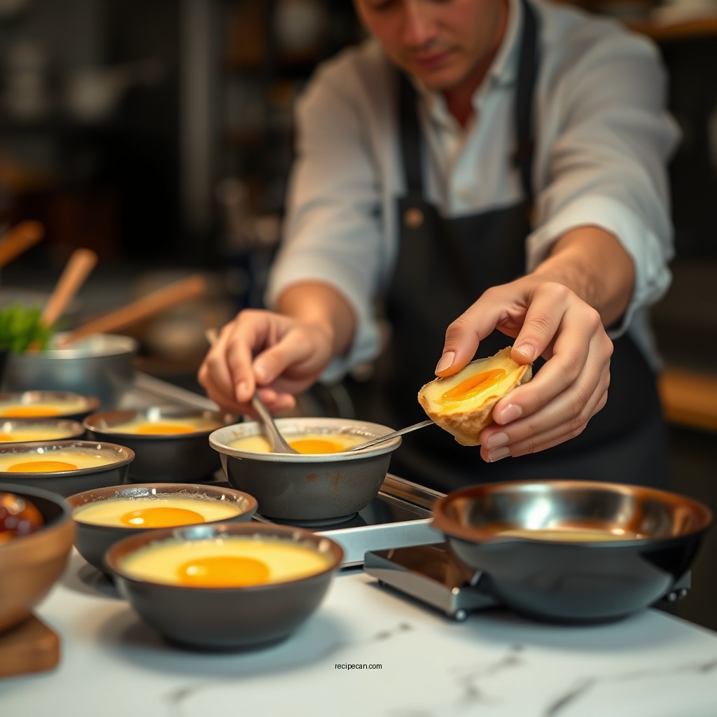 Preparation Steps - baked egg custard recipe