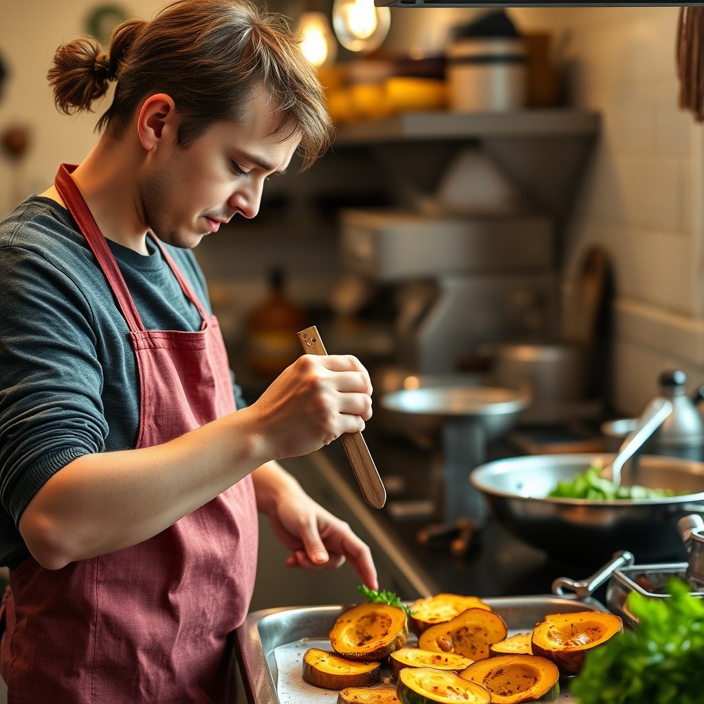 Preparation Steps - baked pepper squash recipe