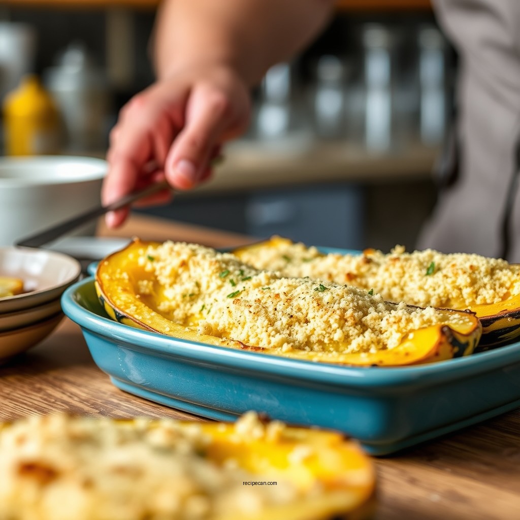 Parmesan-Crusted Squash - baked yellow squash recipes