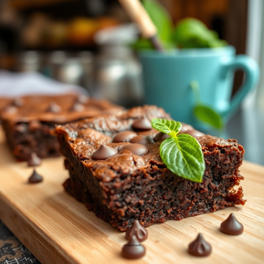 Chewy Chocolate Chip Brownies - baking chocolate recipes brownies