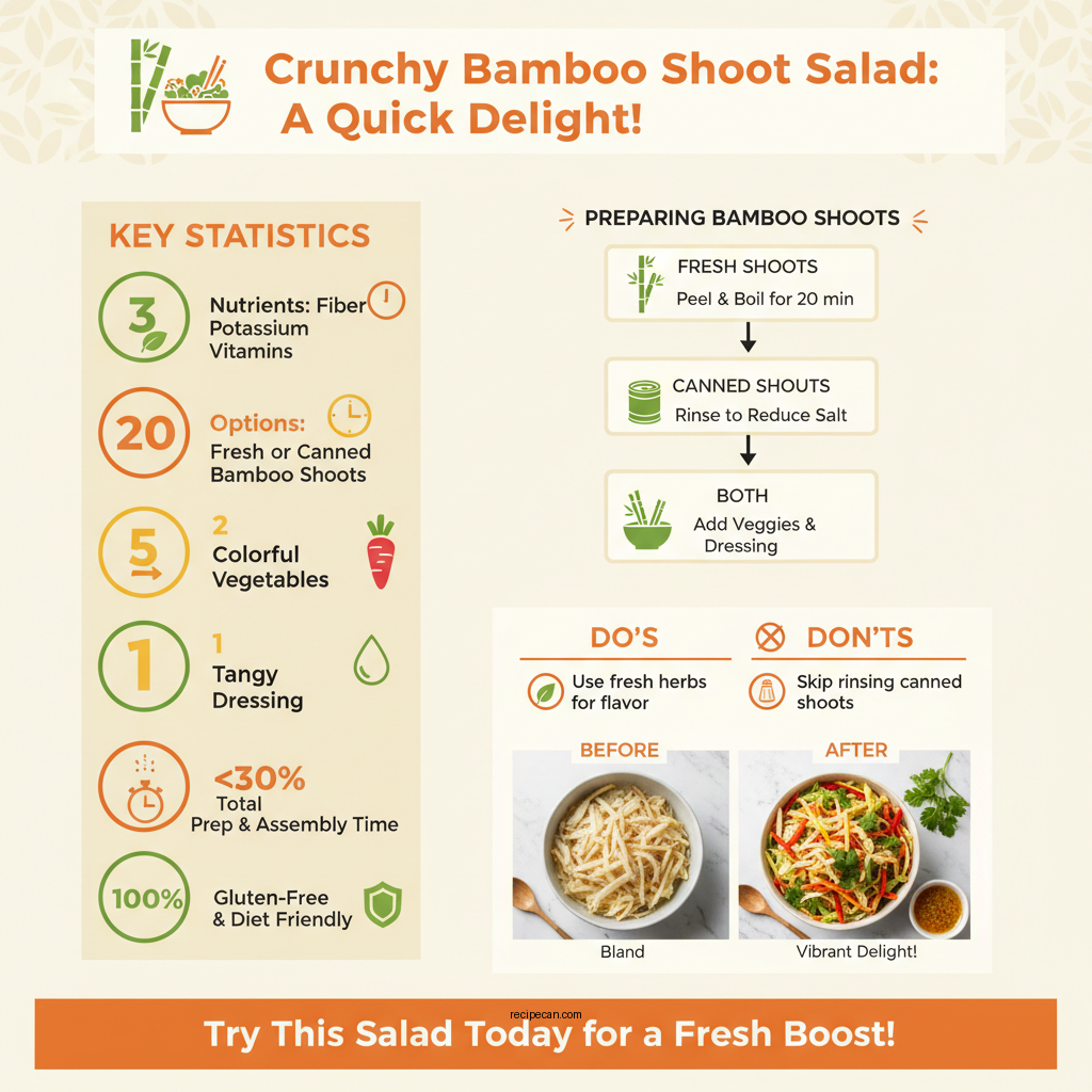 bamboo shoot salad recipe - Data Infographic and Statistics